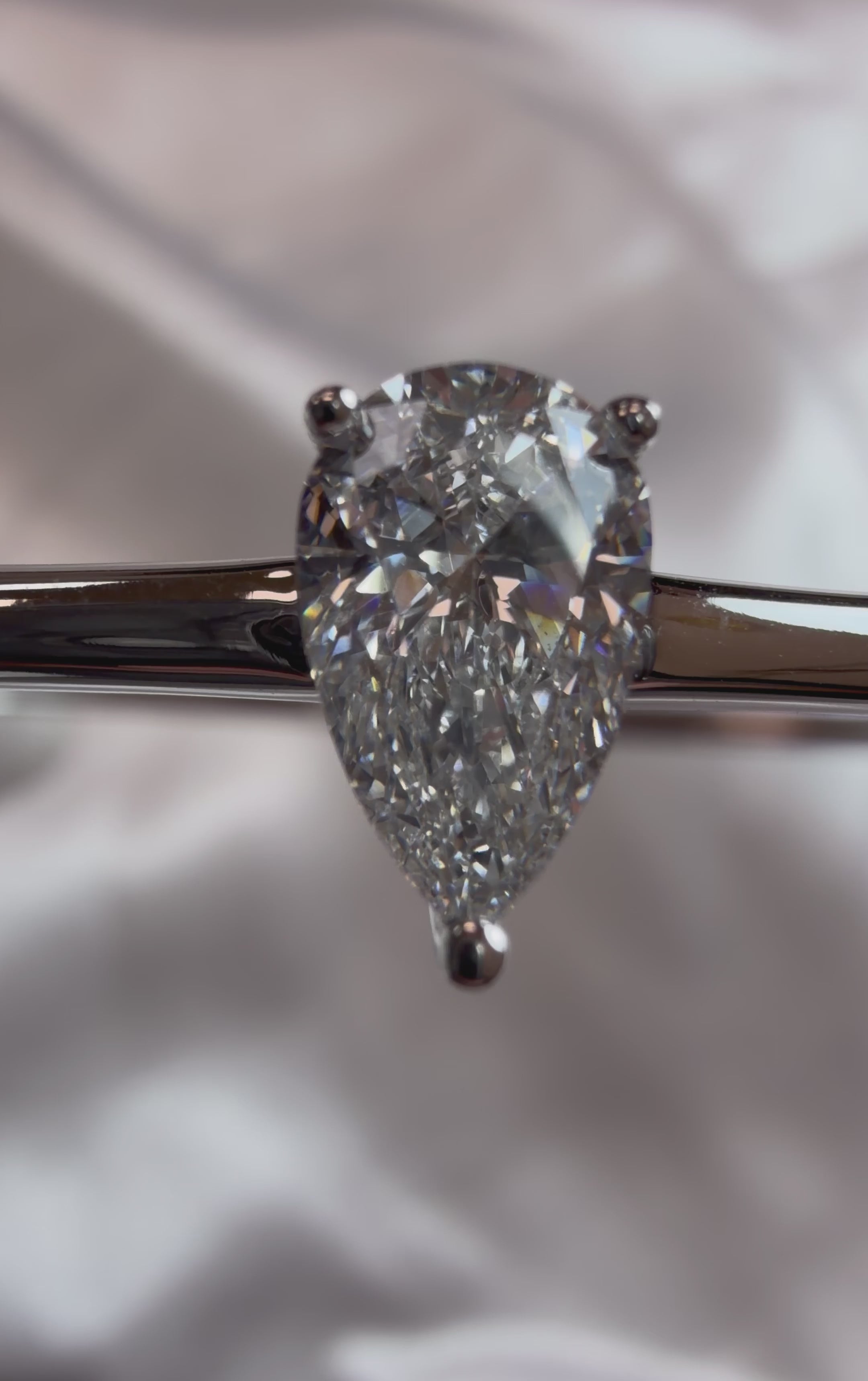 Pear Diamond Bangle - 1.00ct